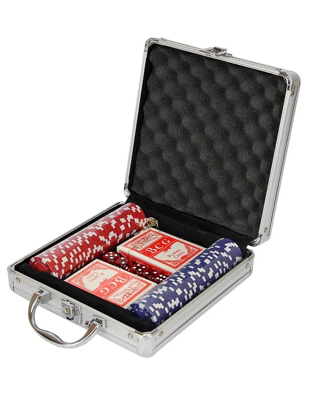 Набор для игры в покер/профи/100 фишек по 11,5г, в номинальном чемодане